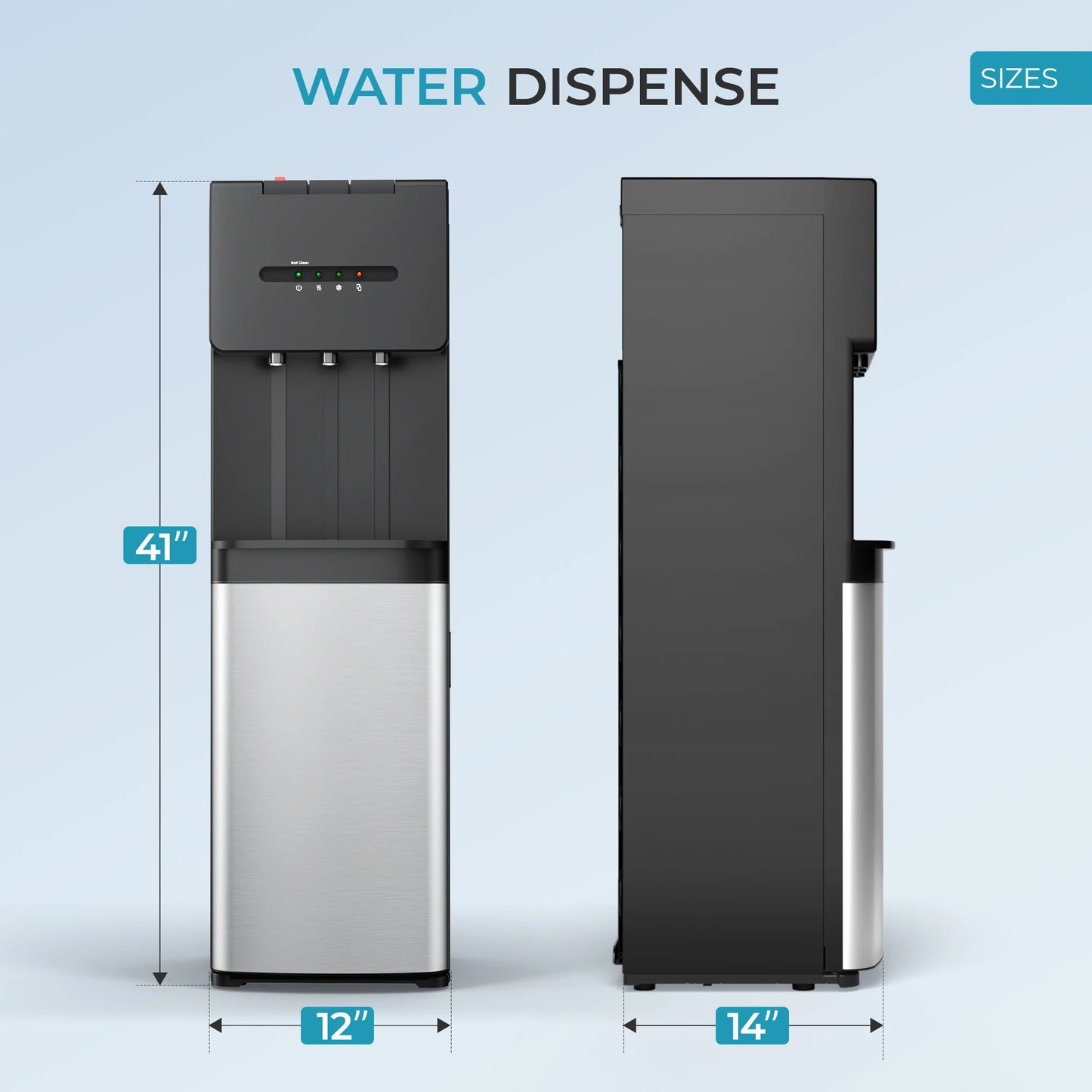 SIMZLIFE Self Cleaning Commercial Water Boiler Electric Dispenser Fast Heating Cooling With UV Lights for Coffee Tea Restaurant