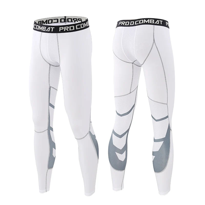 Men's Compression Pants Cycling Running Basketball Soccer Elasticity Sweatpants Fitness Tights Legging Trousers Rash Guard Gym