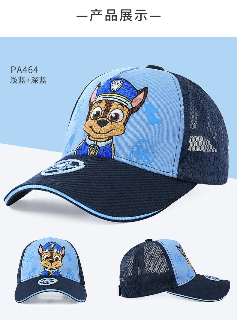 Genuine PAW Patrol Children's baseball Hats Cotton Cute Caps Headgear Chase Skye Print Party Kids Summer Hat Children Gift