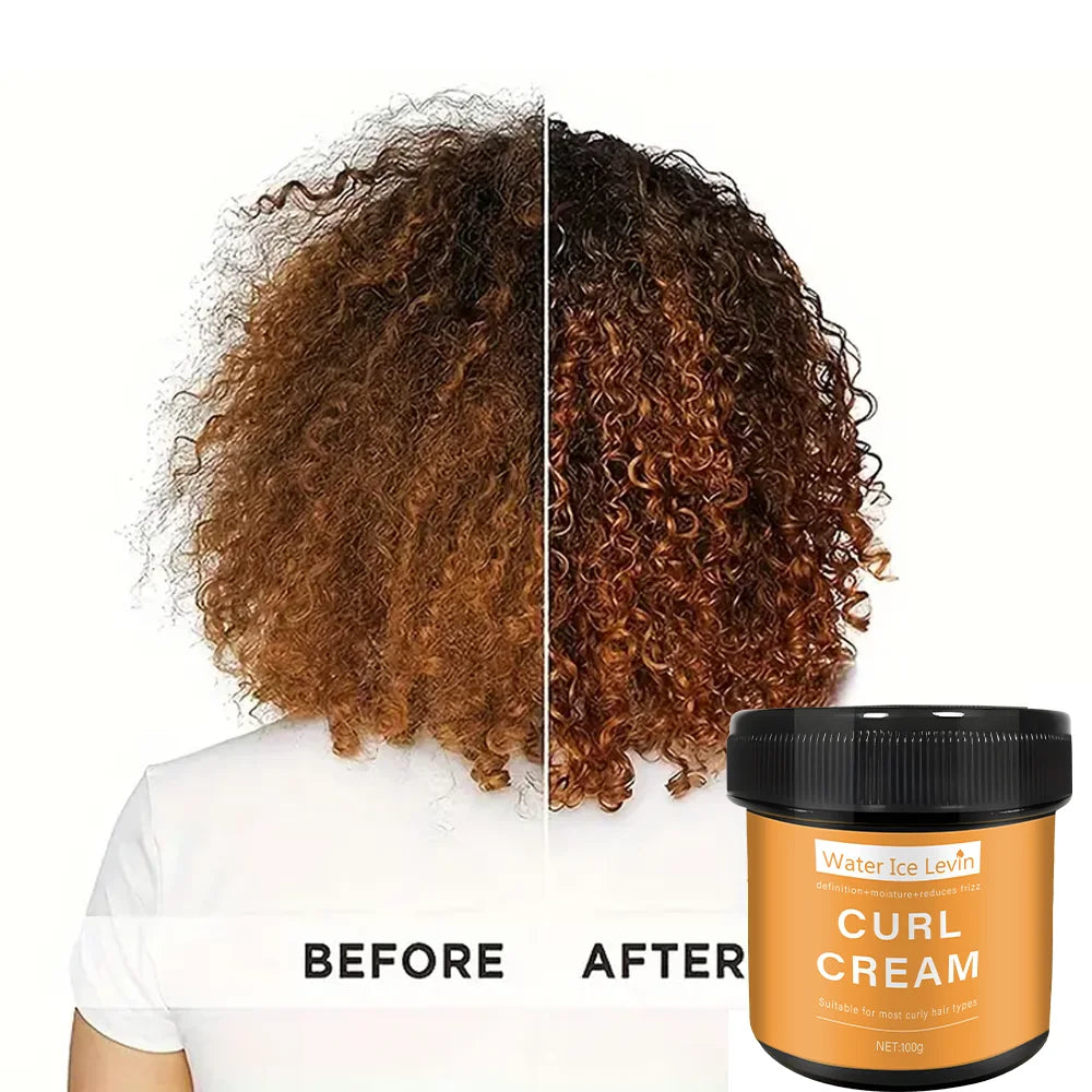 100g Curl Cream Hair Mask 1 minute quick repair damaged curly hair soft and smooth shiny straight deep moisturizing hair care
