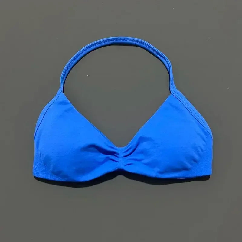 New Popular Women's Yoga Bra High Elastic Extinction Neck Printing Beautiful Back Sports Bra Sports Fitness Vest Multi-color