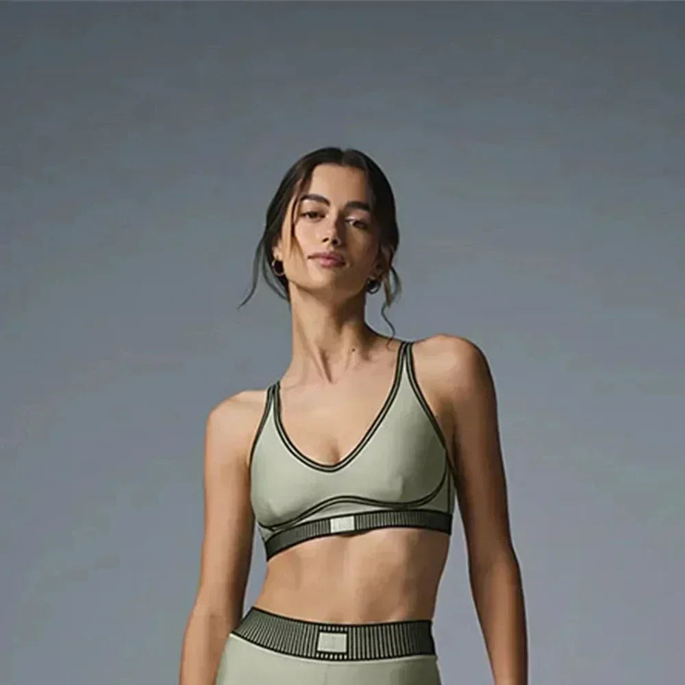 AL Yoga Fitness Suit Air Lift Line Up Bra Air Lift High Waist 7/8 Line Up Legging Slim Fit Comfortable Fitness Tops Tight Pants