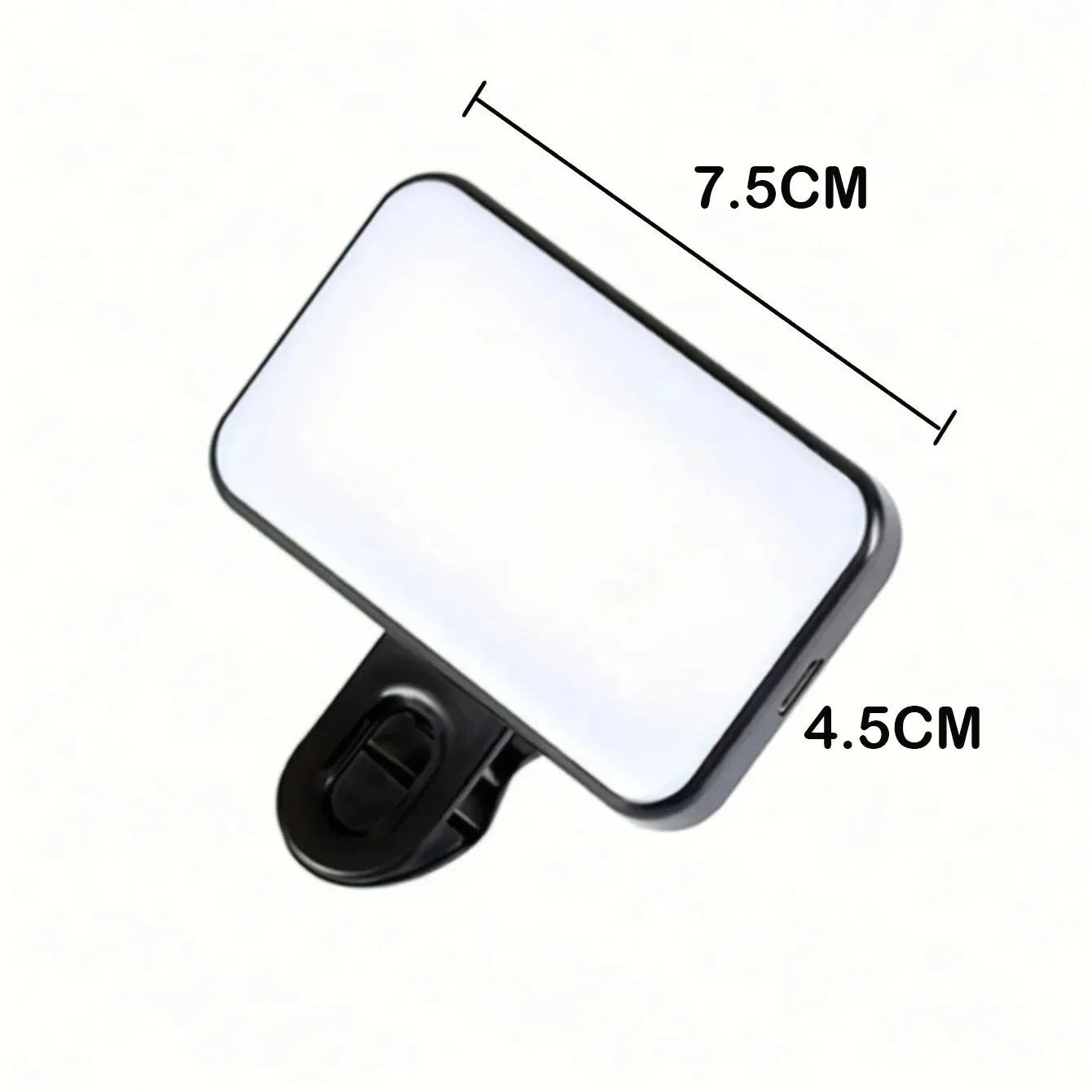 Portable Mini Selfie Video Conference Fill Light 3 Modes Rechargeable Adjustable Brightness for Mobile Phone & Computer