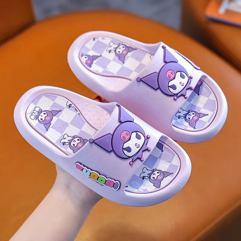 Children's slippers for summer, girls' indoor bathing, anti slip baby home, boys' straight drag