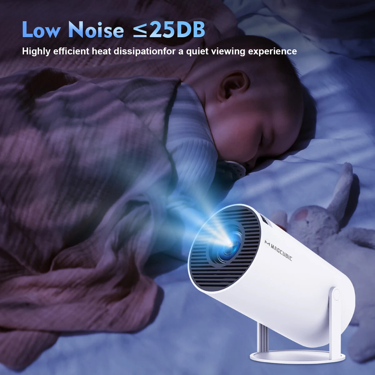 Magi cubic Projector HY300 Pro 4K Android 11 Dual Wifi6 260ANSI Allwinner H713 BT5.0 1080P 1280*720P Home Cinema Outdoor Projector