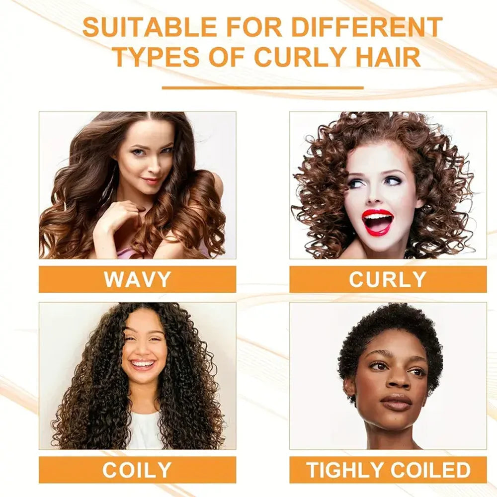 100g Curl Cream Hair Mask 1 minute quick repair damaged curly hair soft and smooth shiny straight deep moisturizing hair care