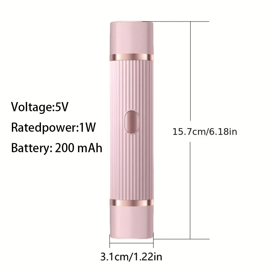 Two in one women's electric shaver - suitable for eyebrows, face, legs, and armpits, portable wet and dry hair remover