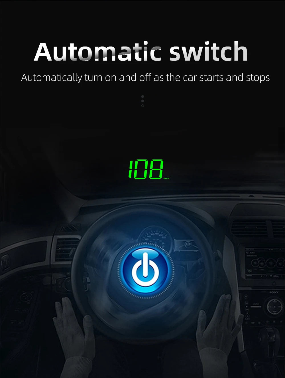 Car Head Up HD Display M2 GPS Speedometer Speed KMH Digital HUD Windshield Projector For All Cars Auto Electronics Accessories