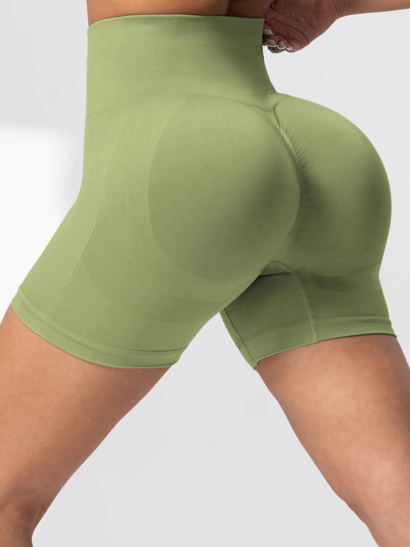 1/3/4pcs Women's Seamless Cycling Short Leggings-High-Waist Stretchy&Quick Drying Nylon For Yoga Gym & Outdoor Shorts