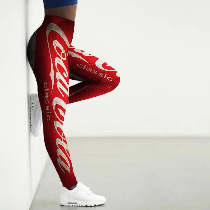 Sport Leggings For Women 3D Snacks Printed Tights Yoga Pants Gym Legging Streetwear Y2K Sexy Ladies Slim fit sports pants