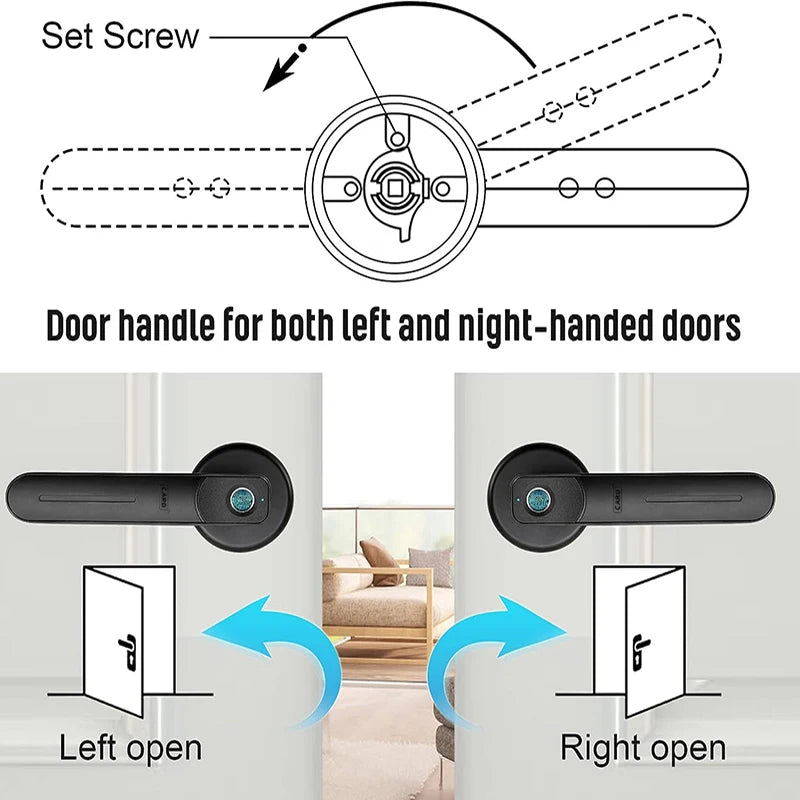 CIEPOJIT Electronic lock Smart Lock Fingerprint Lock unlock handle smart lock Smart Fingerprint Door Lock Keyless Entry