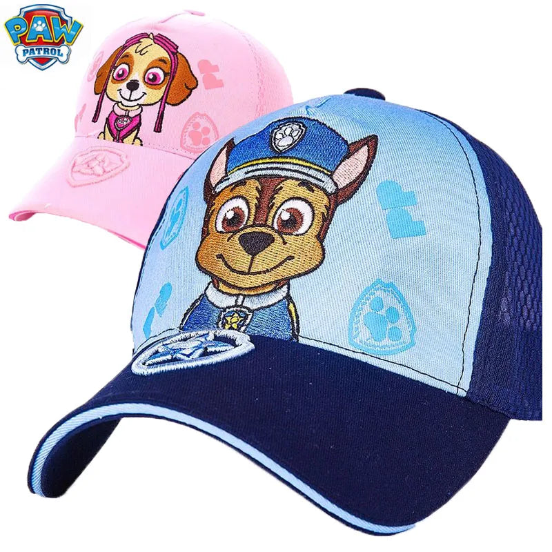 Genuine PAW Patrol Children's baseball Hats Cotton Cute Caps Headgear Chase Skye Print Party Kids Summer Hat Children Gift