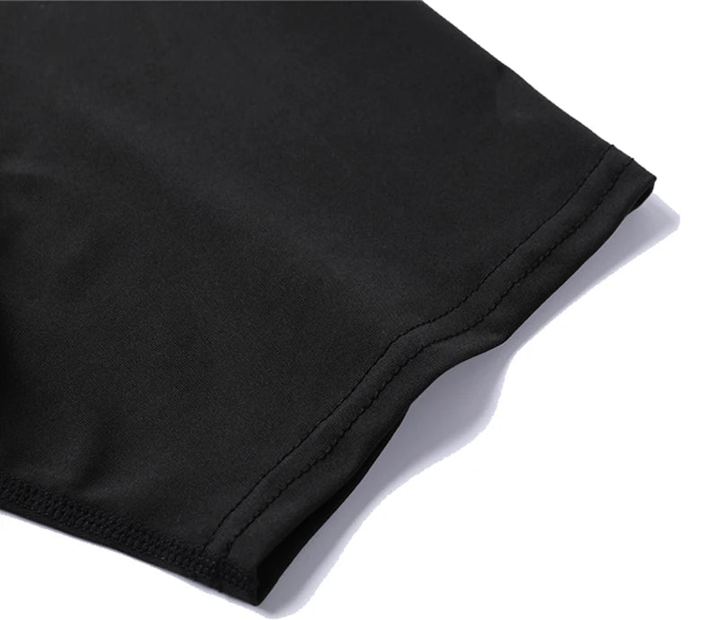 3 Pieces Fitness Suits Athletic Workout Compression Sets for Men Short Sleeve Rash Guard Undershirt Tops Leggings Pants Shorts