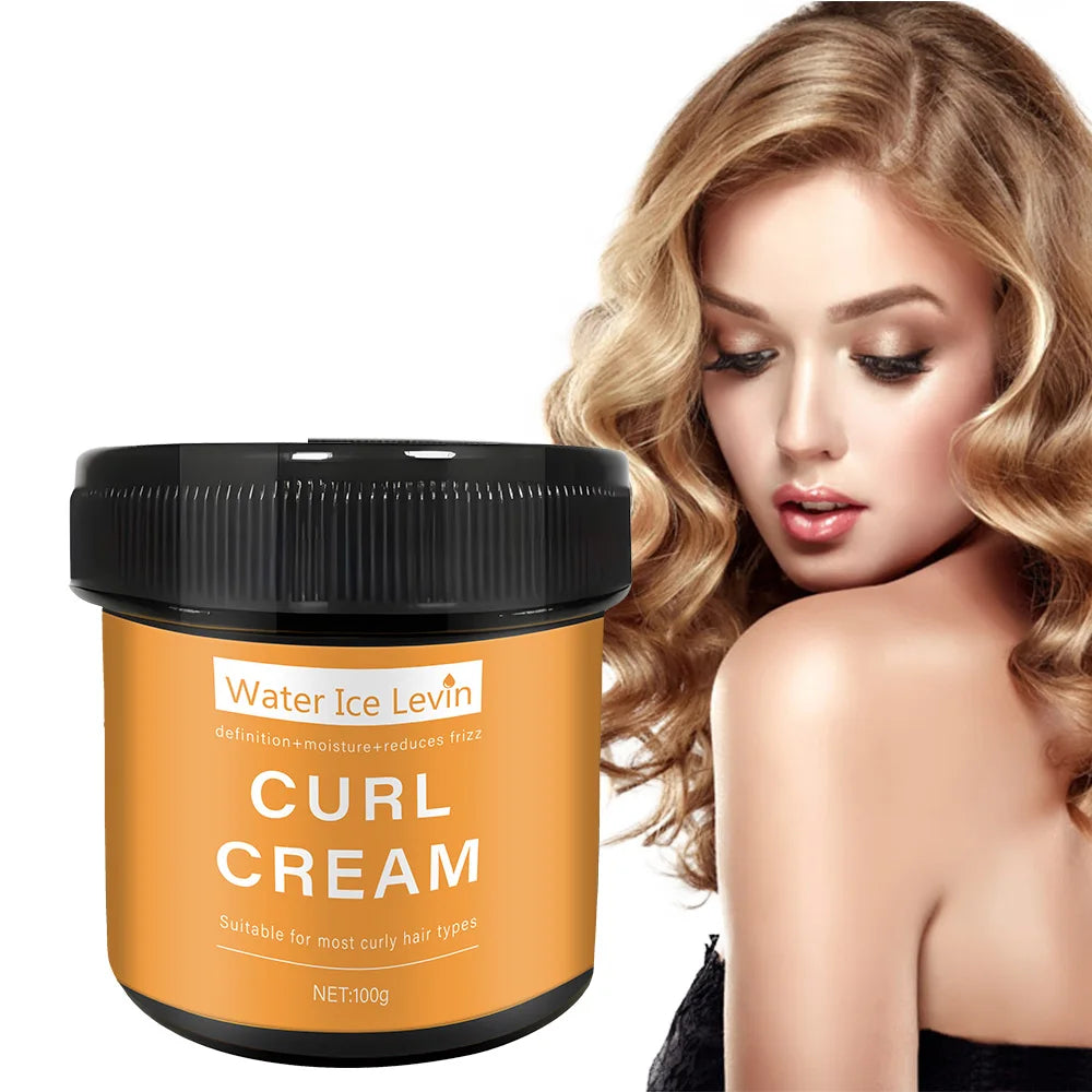 100g Curl Cream Hair Mask 1 minute quick repair damaged curly hair soft and smooth shiny straight deep moisturizing hair care