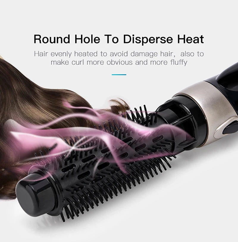 High Quality 4 in 1 Multi-Functional Beauty Equipment Hot Air bushr One Step Rotating Curling Blow Hair Brush Dryer