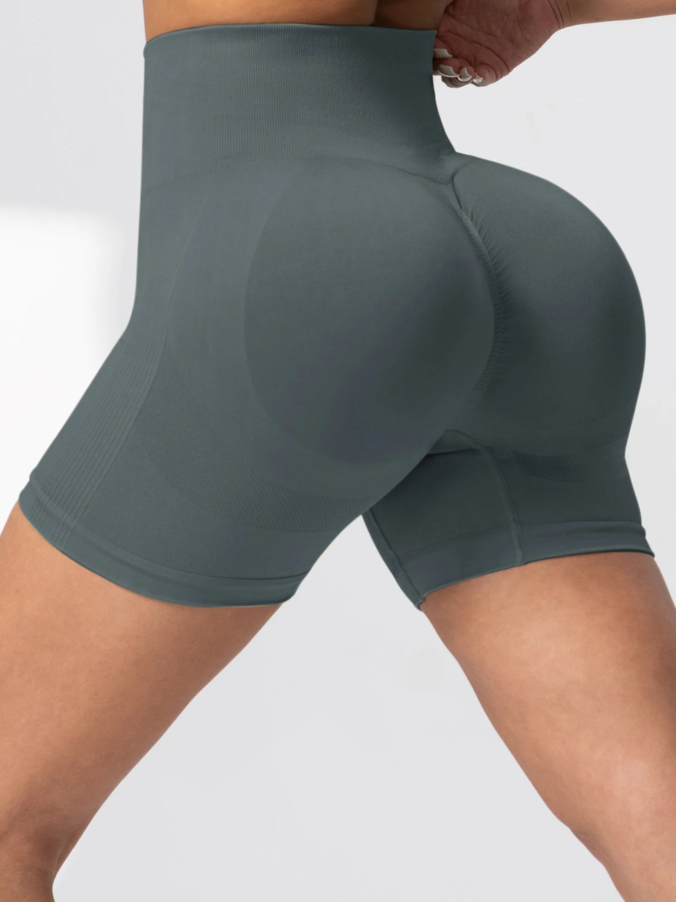 1/3/4pcs Women's Seamless Cycling Short Leggings-High-Waist Stretchy&Quick Drying Nylon For Yoga Gym & Outdoor Shorts