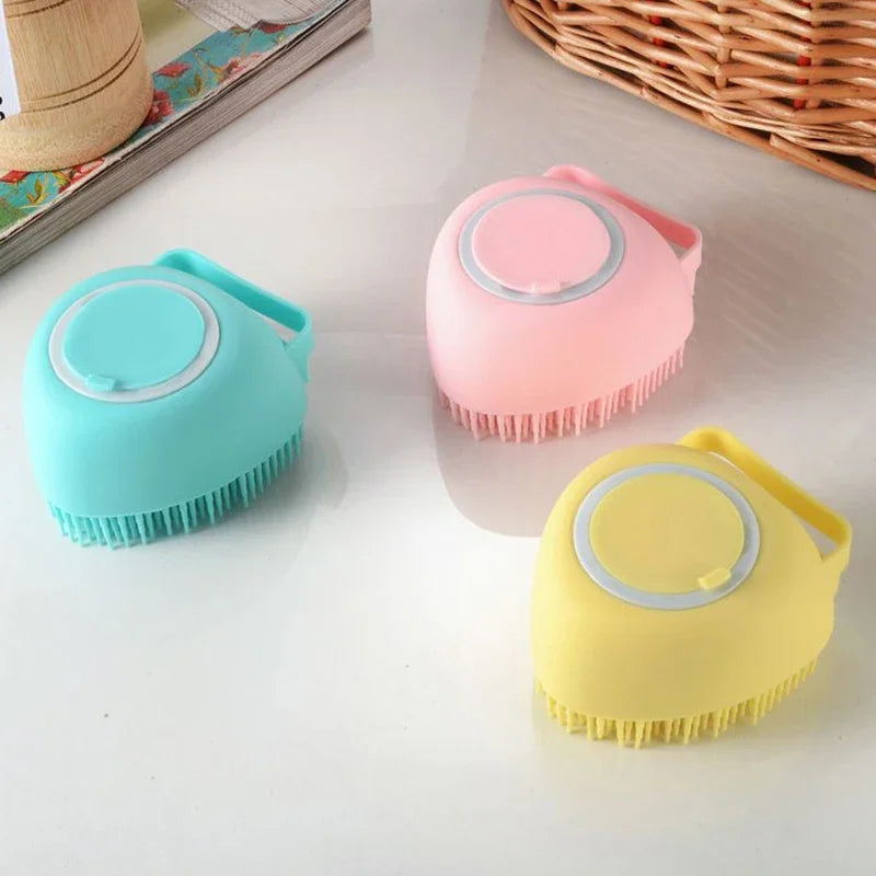 Bathroom Puppy Big Dog Cat Bath Massage Gloves Brush Soft Safety Silicone Pet Accessories for Dogs Cats Tools Mascotas Products