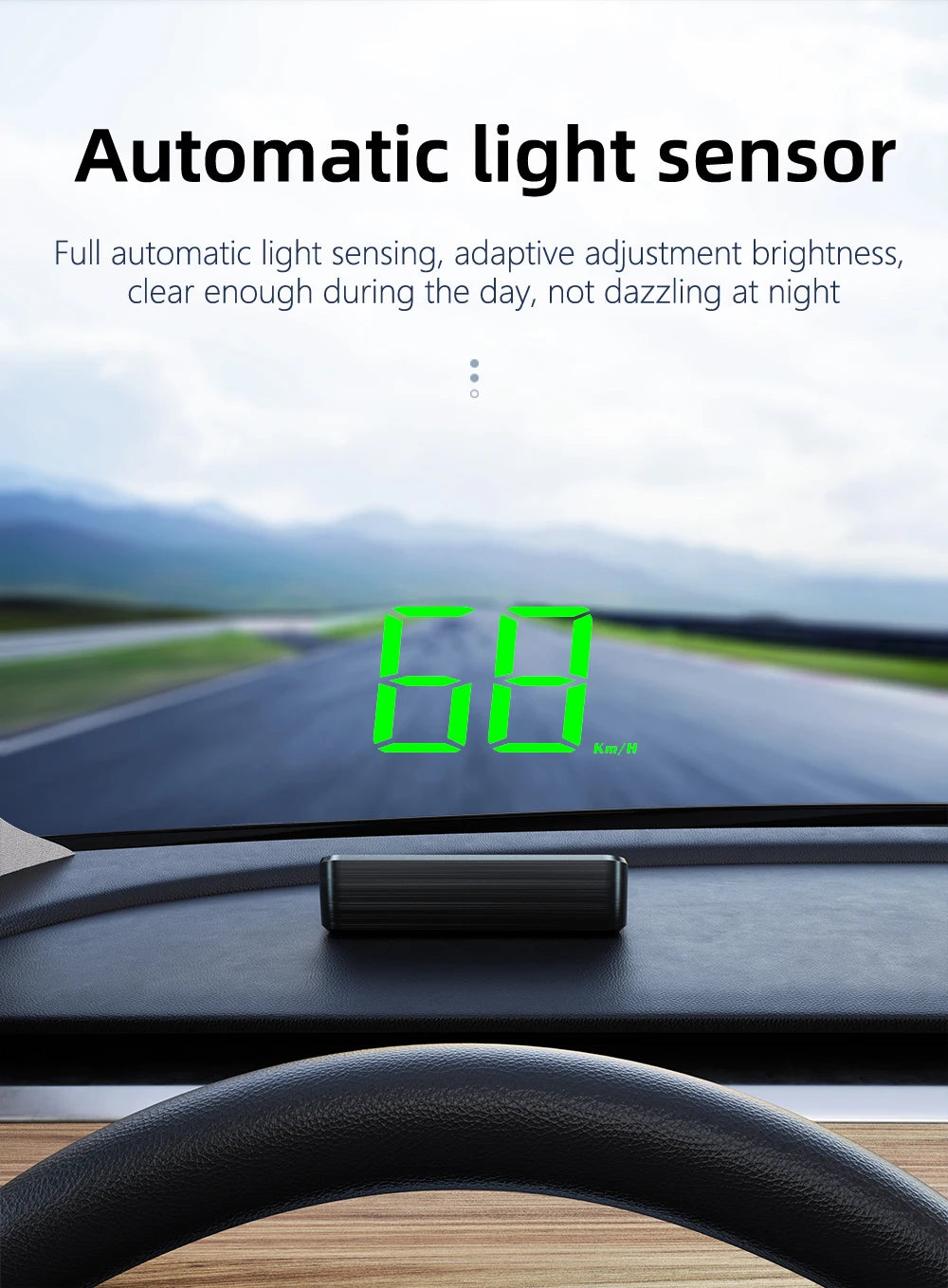 Car Head Up HD Display M2 GPS Speedometer Speed KMH Digital HUD Windshield Projector For All Cars Auto Electronics Accessories