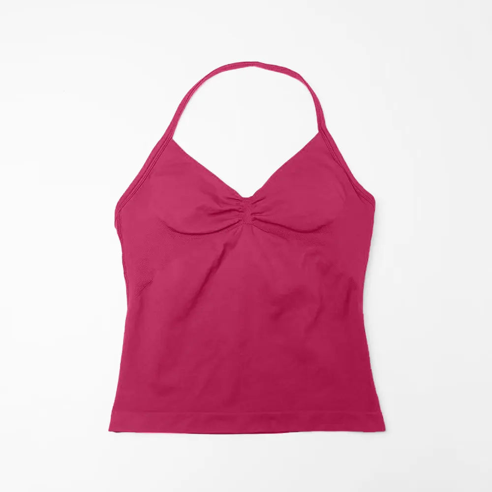 HGC Impact Longline Strappy Top Sports Yoga Vest Underwear Women's Fitness Top Gym Beautiful Back Bra Running Workout Halter