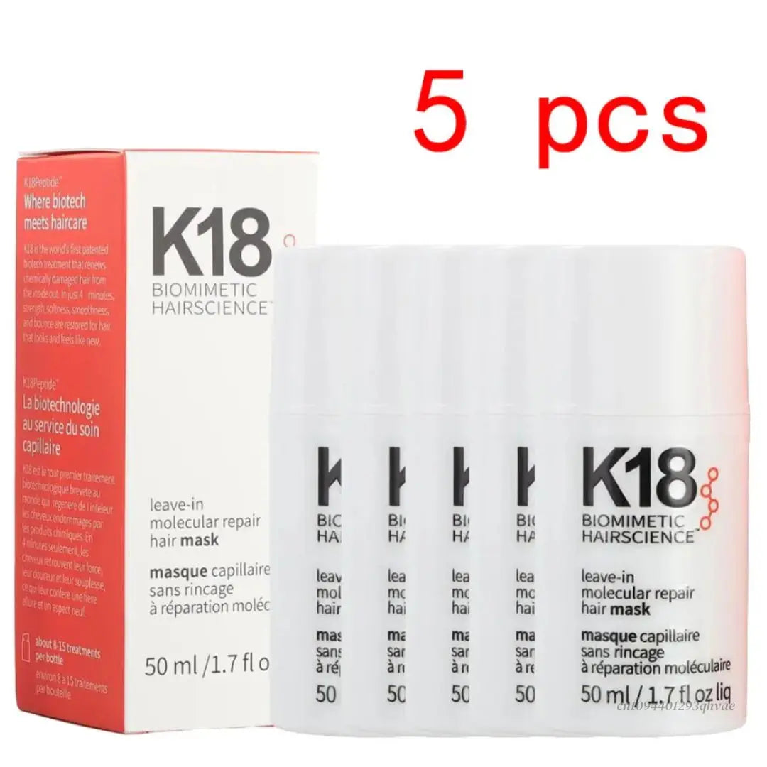Leave-In K18 Hair Mask Molecular Repair Conditioner Deep Restores Damaged Hair Keratin Treatment For Hair And Scalp Hair Care