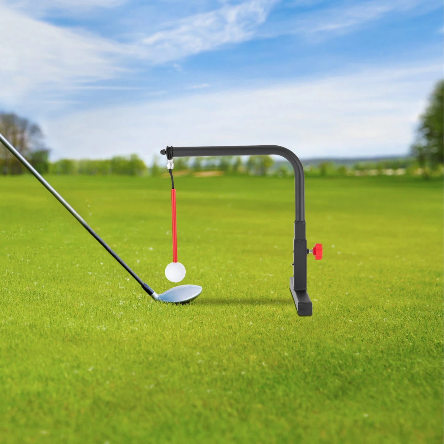 Outdoor Golf Hitting Swing Training Tool , Professional Golf Ball Chipping Practice Hitting Tool, Swing Practice Trainer Golf