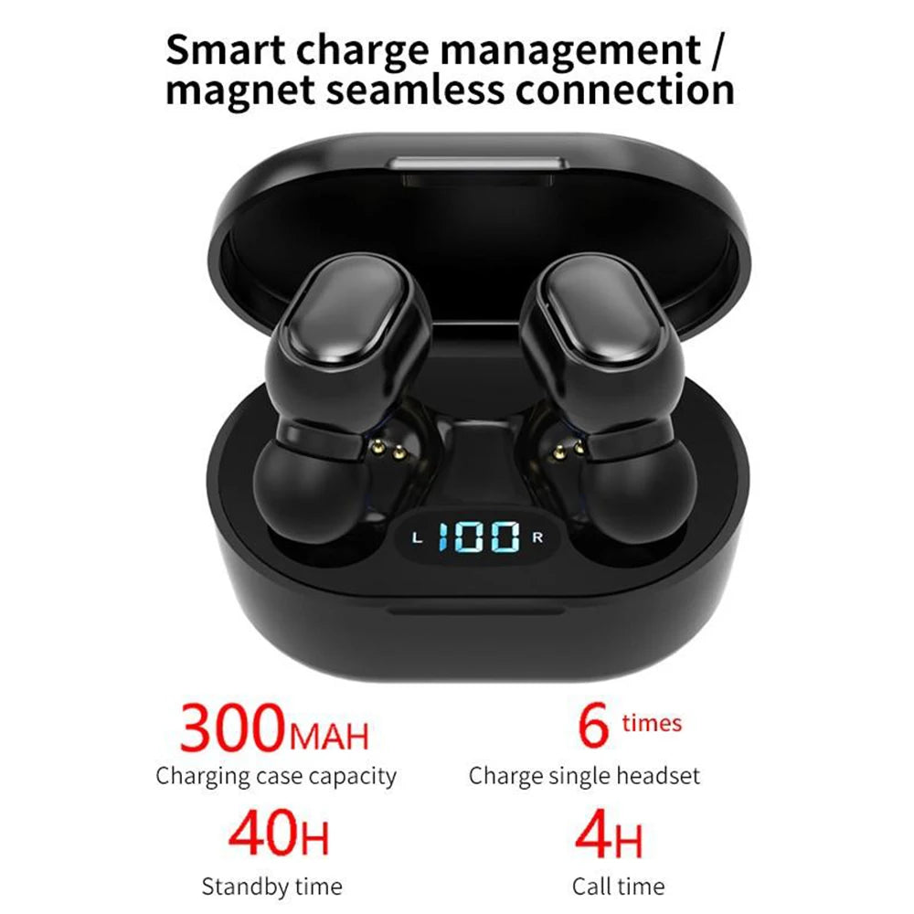 TWS E7S Fone 5.3 Bluetooth Earphones Wireless Headphones Noise Cancelling Earbuds with Mic Wireless Bluetooth Headset for Xiaomi
