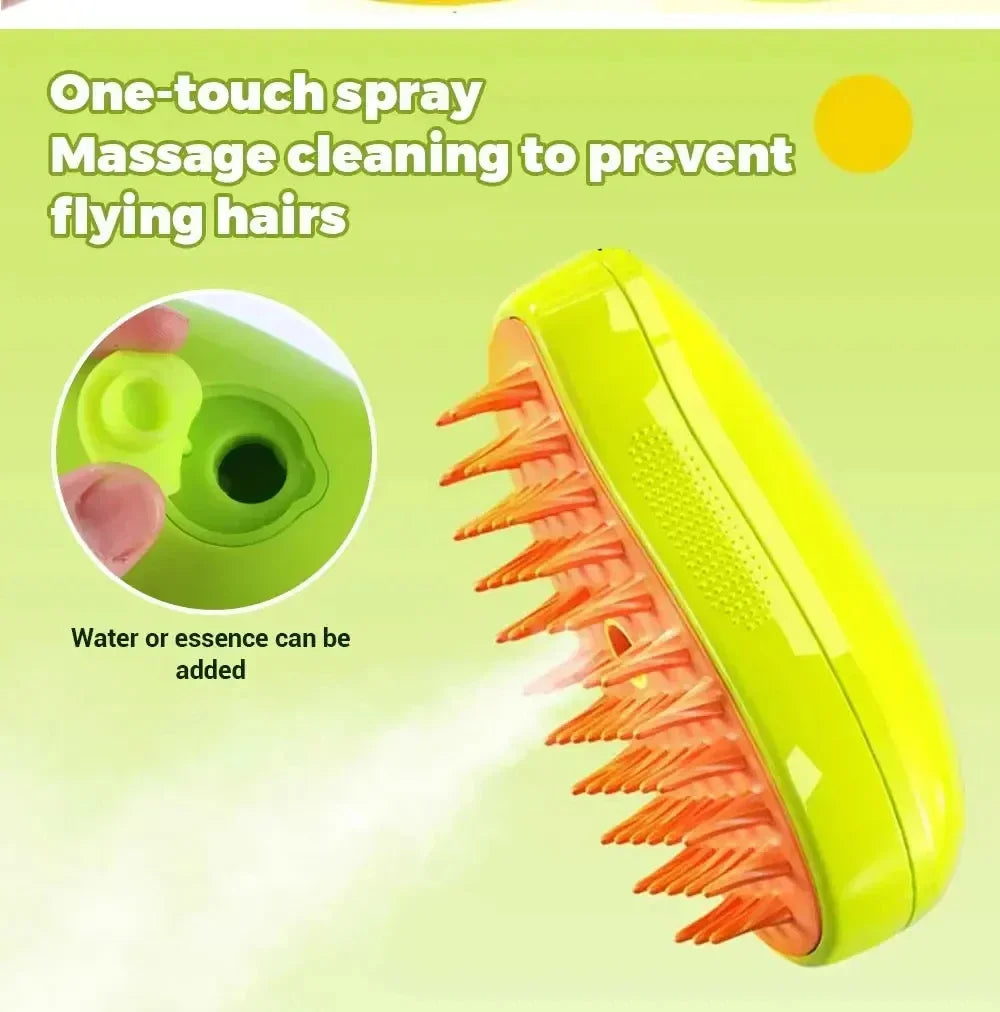 Steam Brush Scratcher for Cats Steam 3 in 1 Pet Brush Cat Steam Brush Comb Dog Brushes Electric Spray Cat Brushes Massage Comb