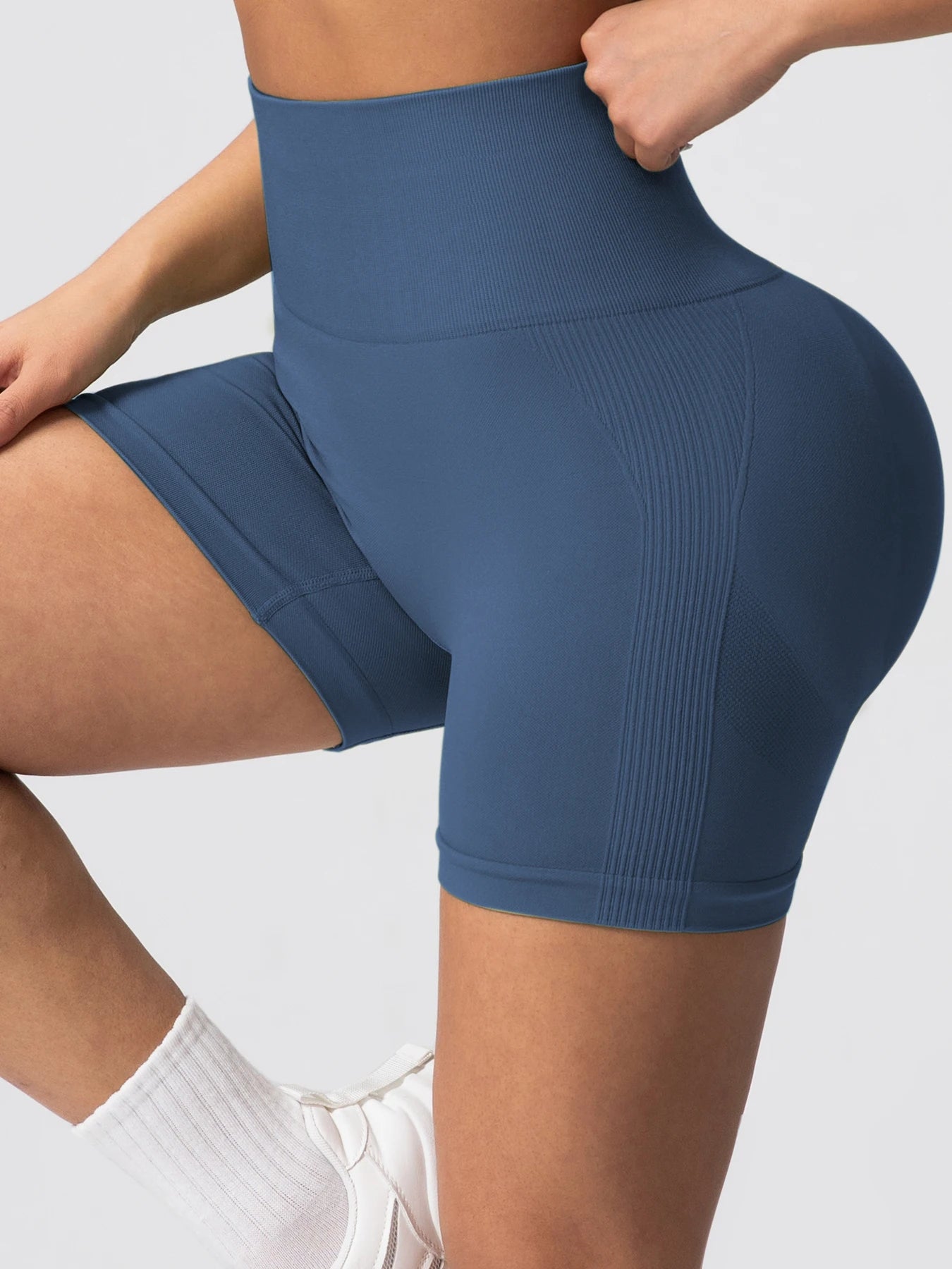 1/3/4pcs Women's Seamless Cycling Short Leggings-High-Waist Stretchy&Quick Drying Nylon For Yoga Gym & Outdoor Shorts