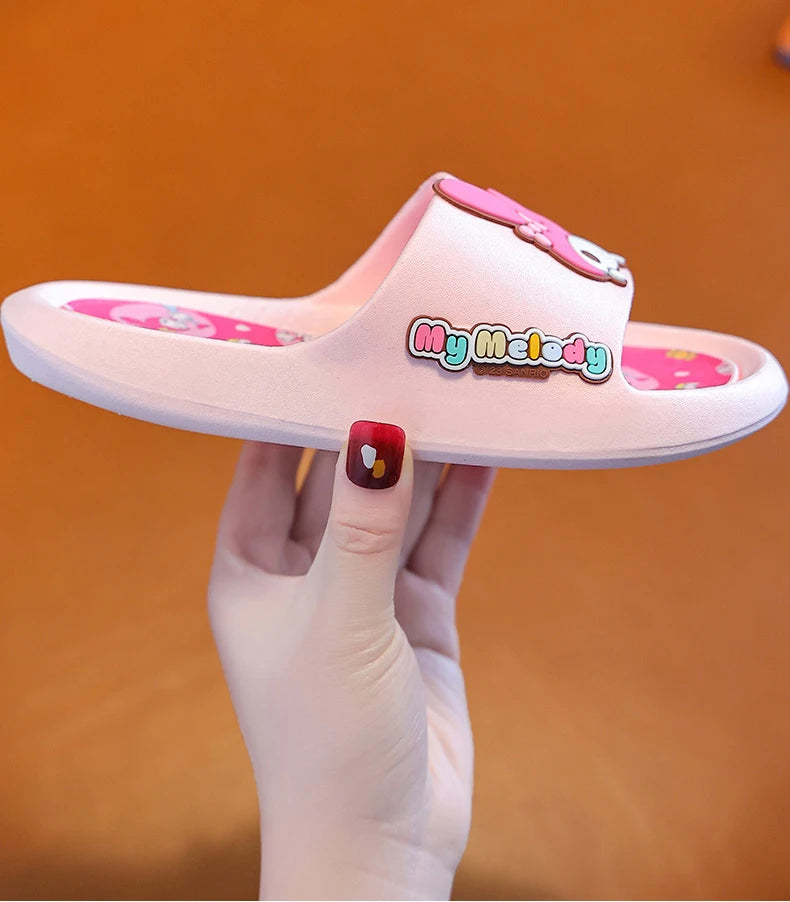Children's slippers for summer, girls' indoor bathing, anti slip baby home, boys' straight drag