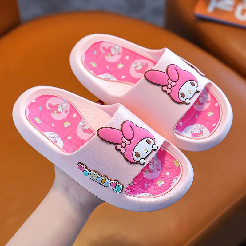 Children's slippers for summer, girls' indoor bathing, anti slip baby home, boys' straight drag