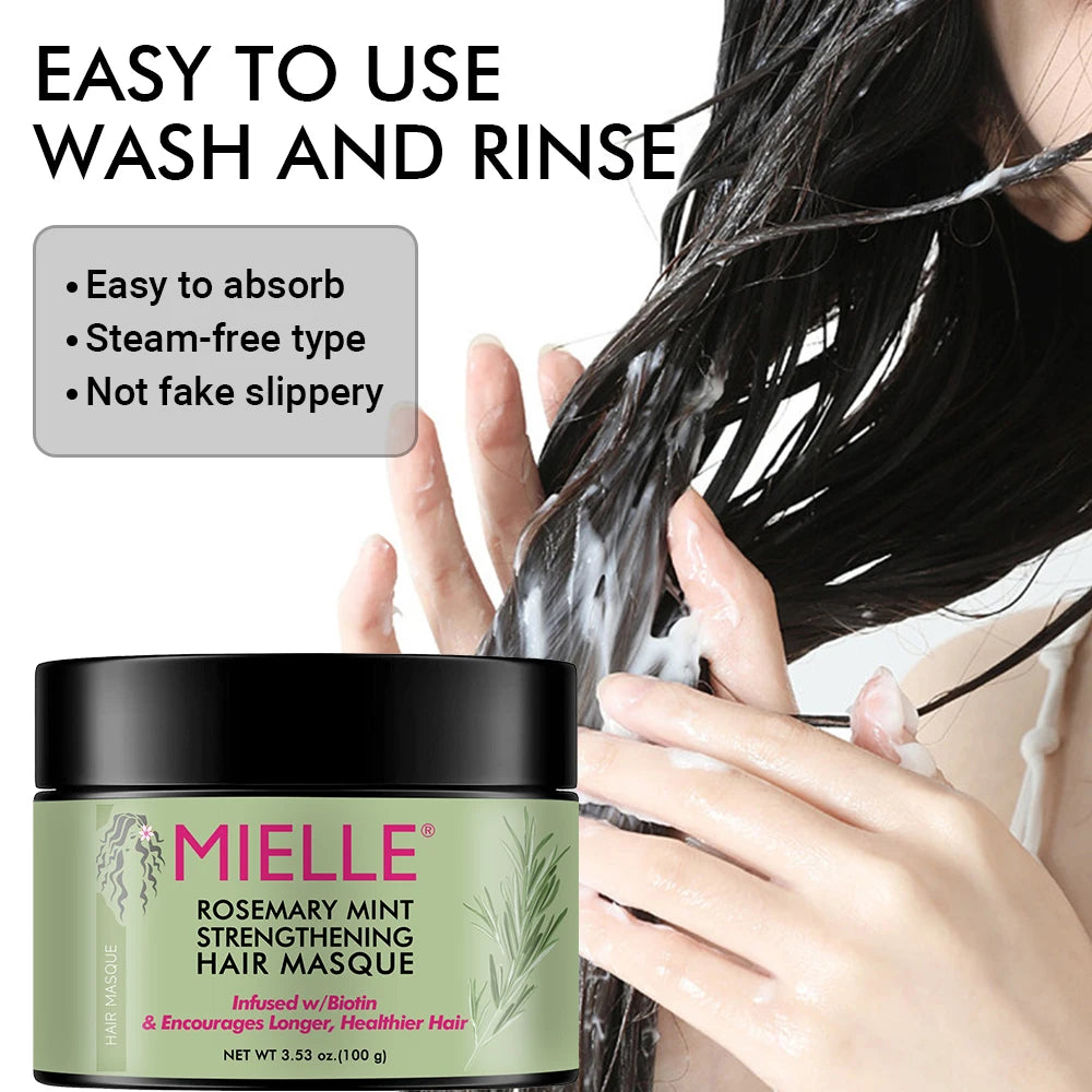 Rosemary Hair Mask Enhances Hair Quality, Nourishes Roots Treats Split Ends Repairs Hair Shine and Promotes Healthy Hair Care