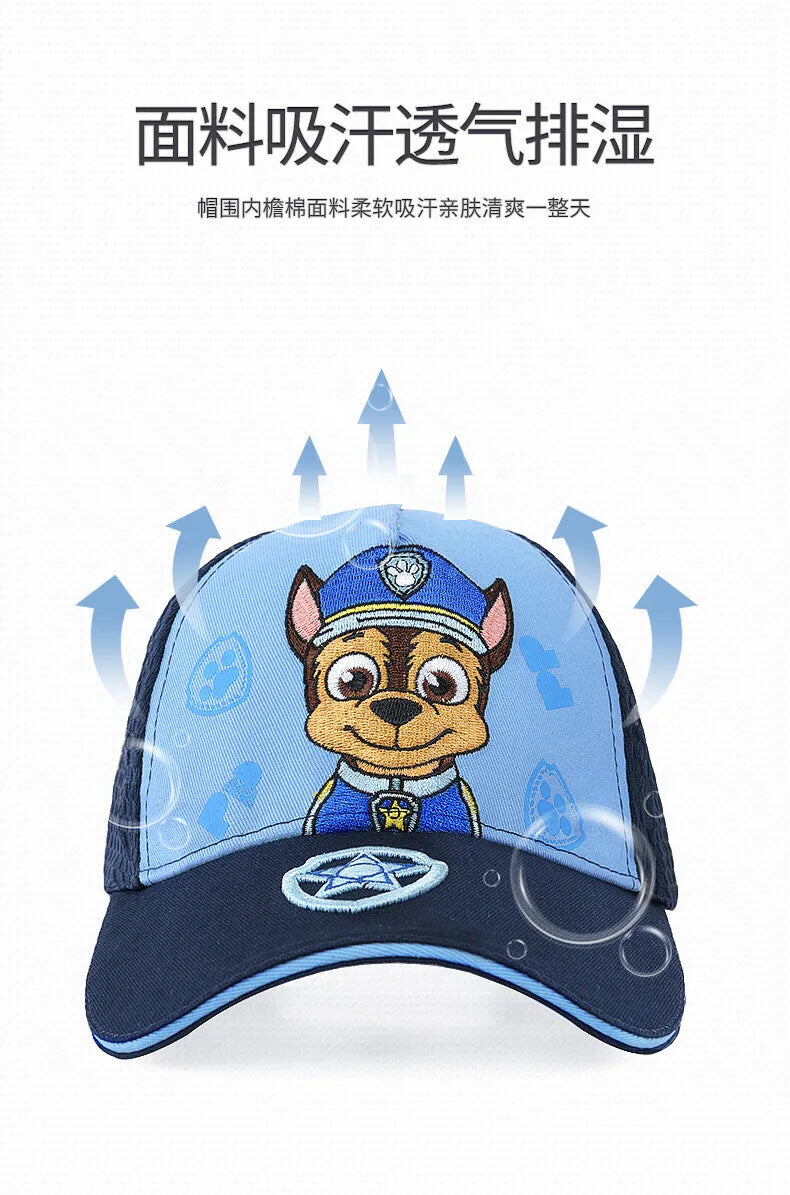 Genuine PAW Patrol Children's baseball Hats Cotton Cute Caps Headgear Chase Skye Print Party Kids Summer Hat Children Gift
