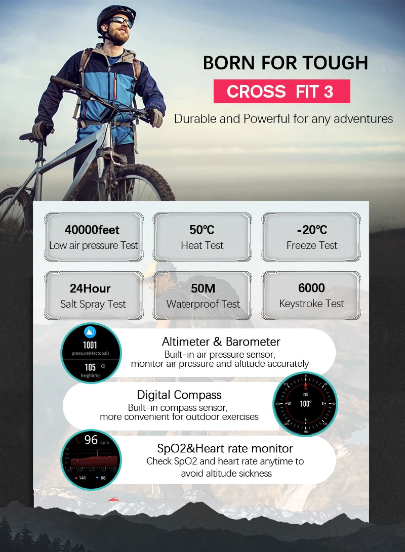 NORTH EDGE 2025 New GPS Watches Men Sport Smart Watch HD AMOLED Display 50M ATM Altimeter Barometer Compass Smartwatch for Men