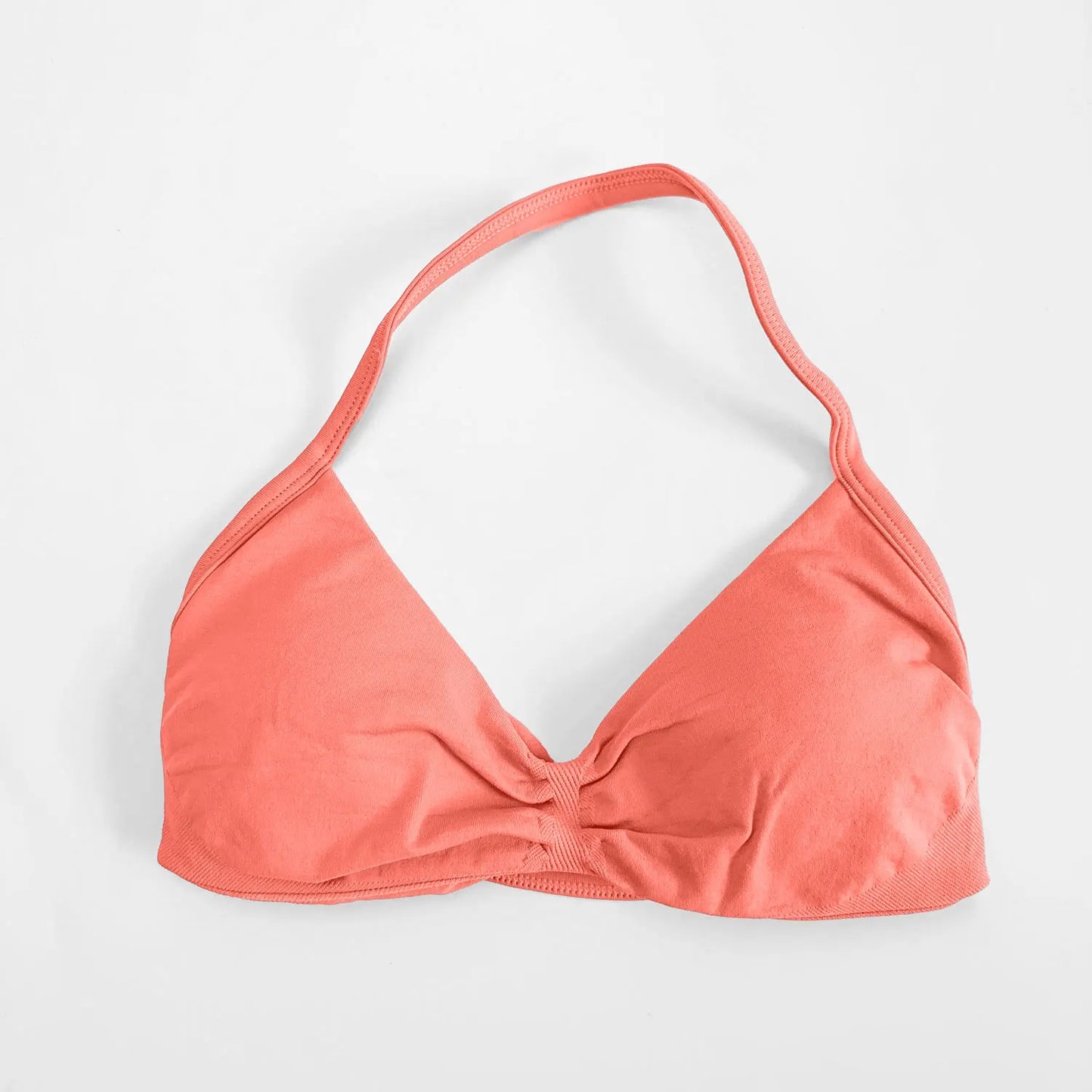 NCLAGEN Impact Strappy Bra Gym Top Women High Support Impact Thin Strap Halter Sports Seamless Bras Scrunch Workout Yoga Tank