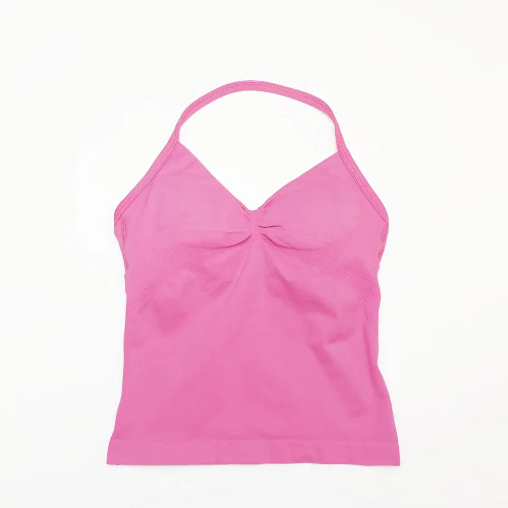 HGC Impact Longline Strappy Top Sports Yoga Vest Underwear Women's Fitness Top Gym Beautiful Back Bra Running Workout Halter