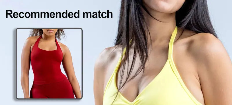 HGC Impact Longline Strappy Top Sports Yoga Vest Underwear Women's Fitness Top Gym Beautiful Back Bra Running Workout Halter