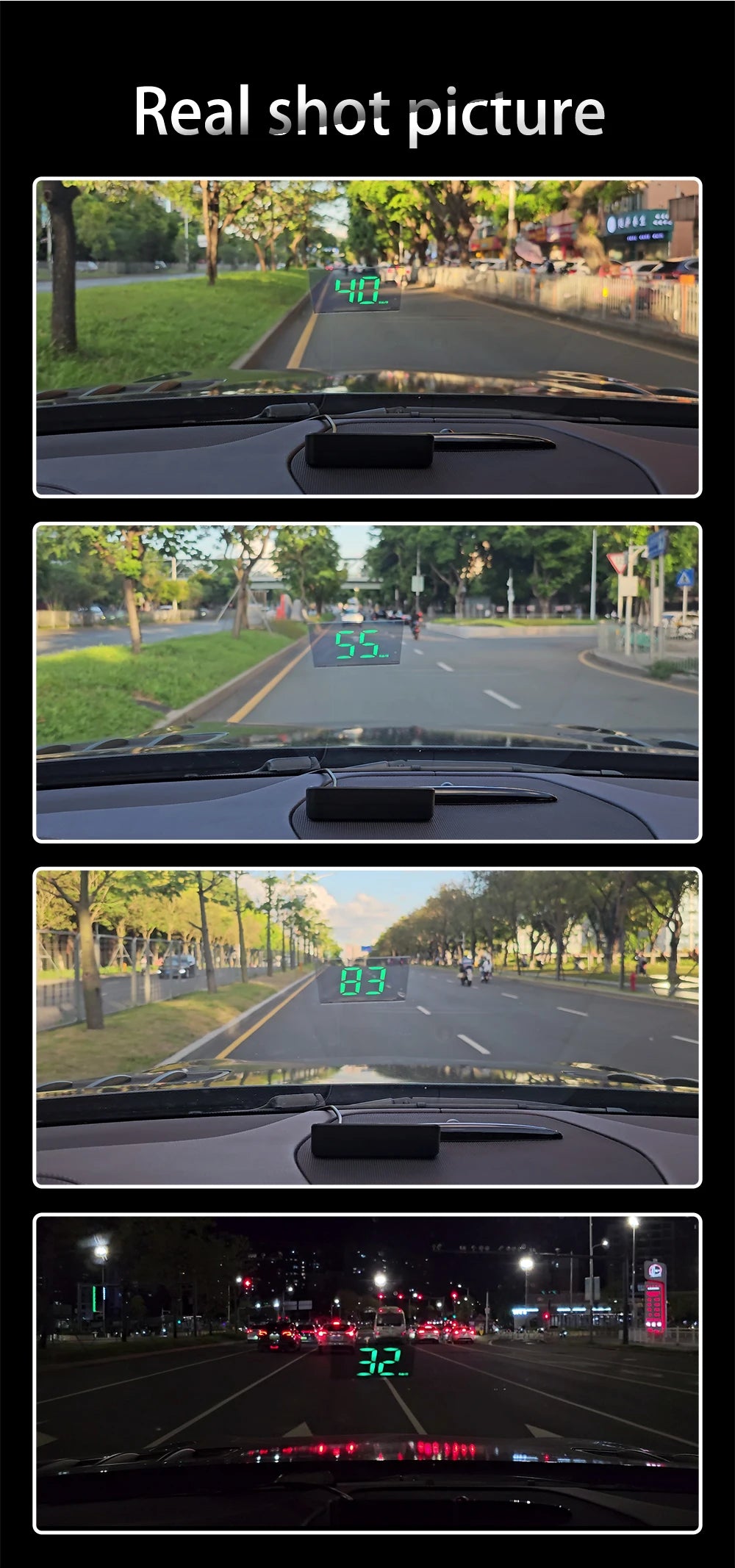 Car Head Up HD Display M2 GPS Speedometer Speed KMH Digital HUD Windshield Projector For All Cars Auto Electronics Accessories