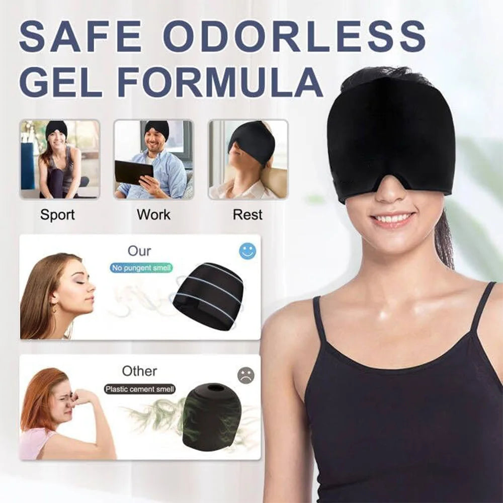 Sleep Mask Comfortable Hot Cold Therapy Ice Cap Sleeping Eye Mask Eyeshade Cover Shade Eyes Relax Enlarged Eye Patch Women Men