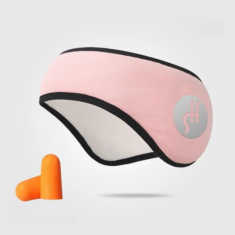 2 in 1 Noise-reducing Sleep Earplugs Adjustable Eye Mask InsulatedEarplugs Travel Nap Lunch Break Sound Insulation Earmuffs