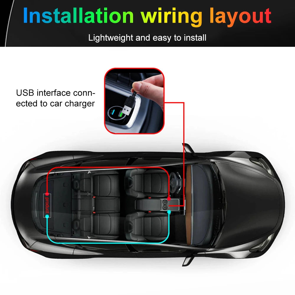 Car Devil's Eye LED Matrix Pixel Panel APP Remote Control Scrolling Message Board DIY Programmable Flexible LED Display