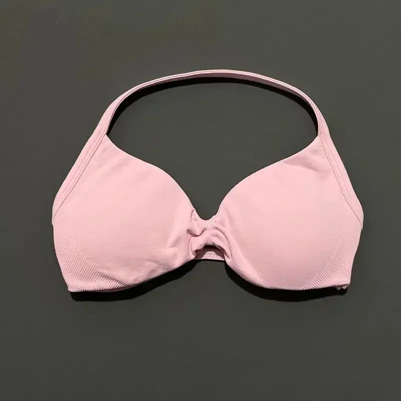 New Popular Women's Yoga Bra High Elastic Extinction Neck Printing Beautiful Back Sports Bra Sports Fitness Vest Multi-color