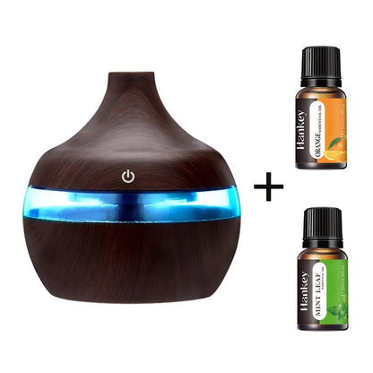 New Excellence Home USB 10.14oz Humidifier Touch Switch Diffuser With 7 LED Lights For Living Room Bedroom With essential oils