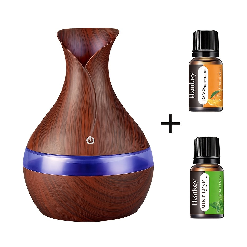 New Excellence Home USB 10.14oz Humidifier Touch Switch Diffuser With 7 LED Lights For Living Room Bedroom With essential oils