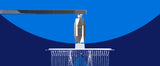 ALTHY Filter Installed on Overhead Rain Shower Setup

