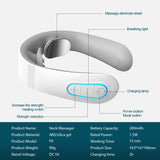 TENS Pulse Back Neck Massage Wireless Smart Sholder Cervical Massager Heating Relief  Pain Muscle Punch Beating Health