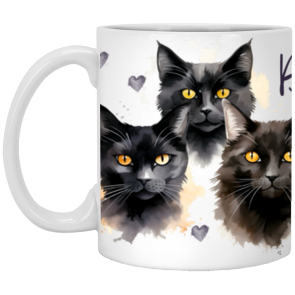 11 OZ MUGS WHT Blackcats forever