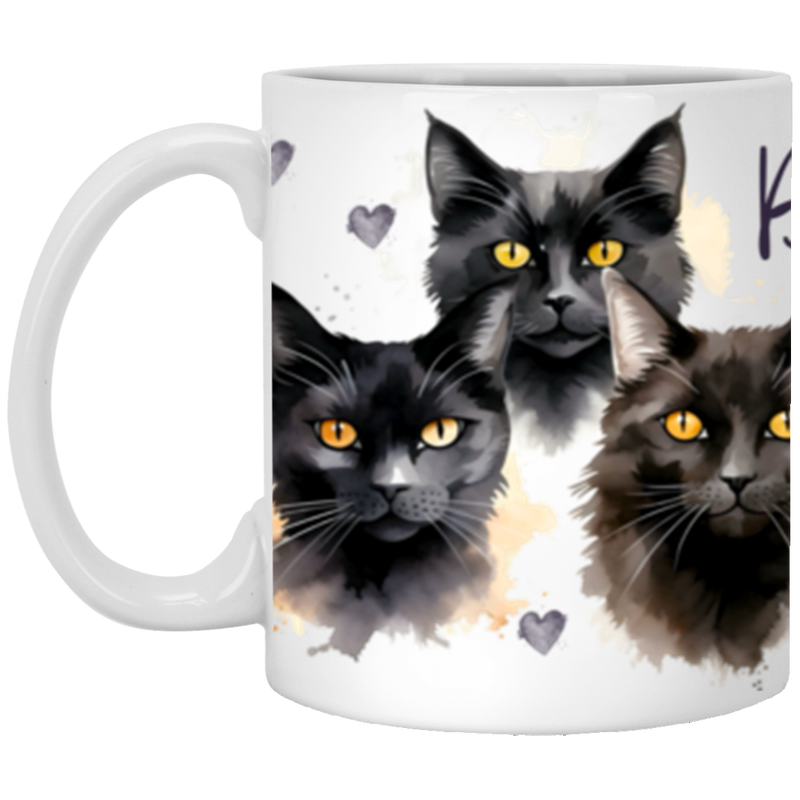 11 OZ MUGS WHT Blackcats forever