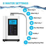Moneng Portable Alkaline Water Ionizer with Hydrogen Filter Battery-Powered Hydrogen Water Treatment Appliances for Home Travel