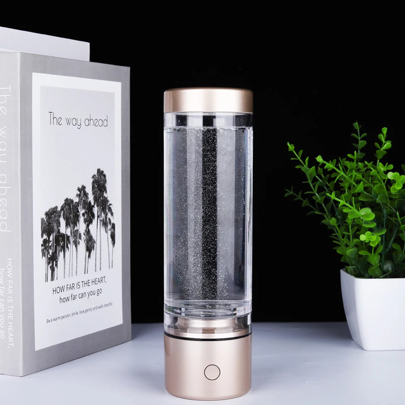IHOOOH 5000PPB Nano Rich Hydrogen Water Generator Bottle Alkaline Anti Aging Ionizer H2 water cup Hydrogen oxygen separation