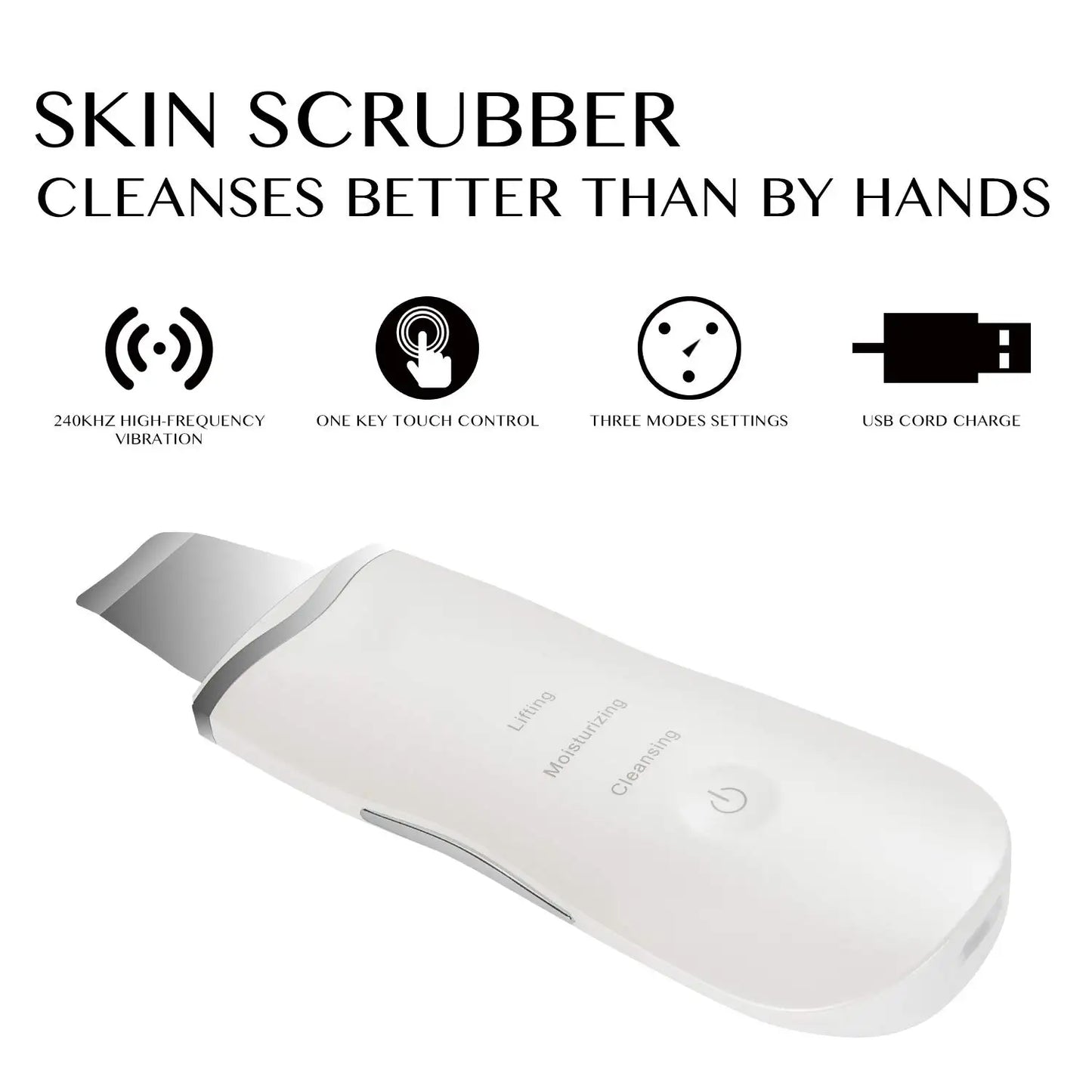 Nano Ionic Facial vaporizer Hot Face Steamer Blackhead Remover Vacuum Skin Scrubber Silicone Face Cleaning Brush Skin Care Set